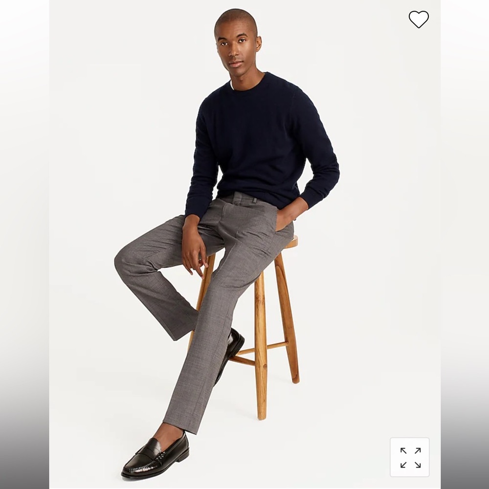 J. Crew Bedford Trousers in Light Grey